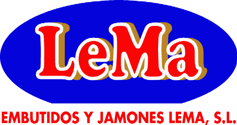 Logotipo de 'Embutidos y Jamones Lema, S.L.'.